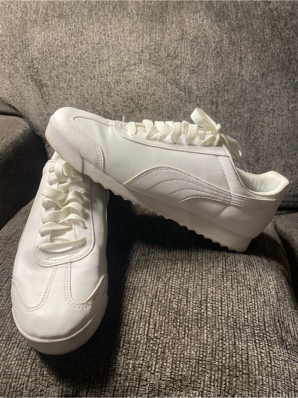 Puma White Low-Top Men Sneakers